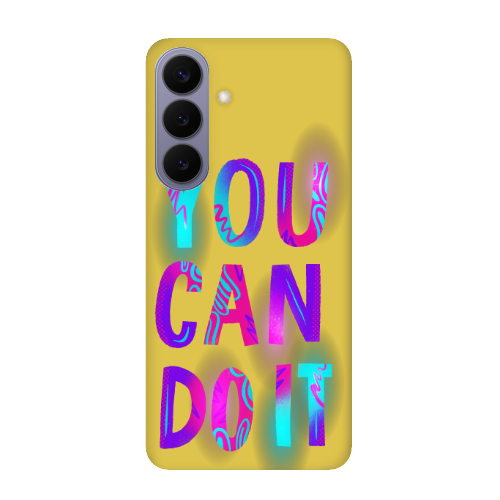 Samsung S26 PLUS You Can Doit Yellow Colored Silicone TPU Θήκη