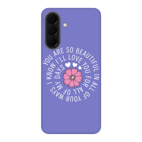 Samsung A57 Your Ways Purple Colored Silicone TPU Θήκη