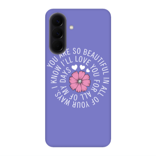 Samsung A37 Your Ways Purple Colored Silicone TPU Θήκη