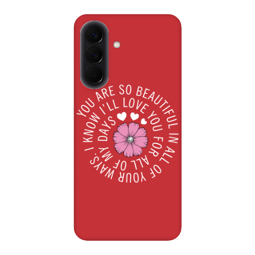 Samsung A37 Your Ways Red Colored Silicone TPU Θήκη