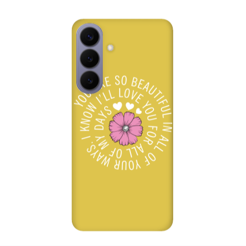 Samsung S26 Your Ways Yellow Colored Silicone TPU Θήκη