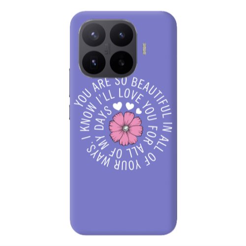 Xiaomi 17T PRO Your Ways Purple Colored Silicone TPU Θήκη