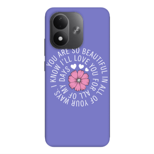 Xiaomi REDMI NOTE 17 4G Your Ways Purple Colored Silicone TPU Θήκη