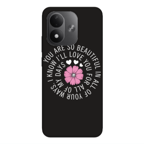 Xiaomi REDMI NOTE 17 4G Your Ways Black Colored Silicone TPU Θήκη