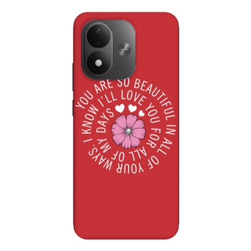 Xiaomi REDMI NOTE 17 4G Your Ways Red Colored Silicone TPU Θήκη