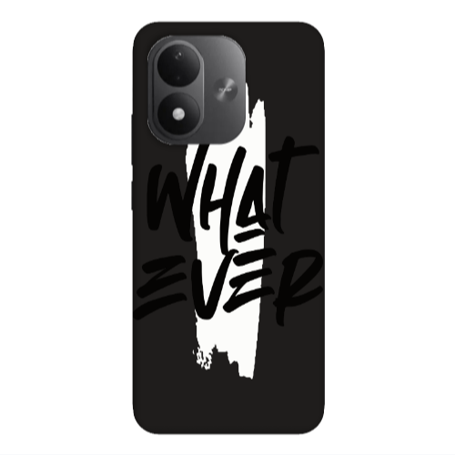 Xiaomi REDMI NOTE 17 4G What Ever Black Colored Silicone TPU Θήκη
