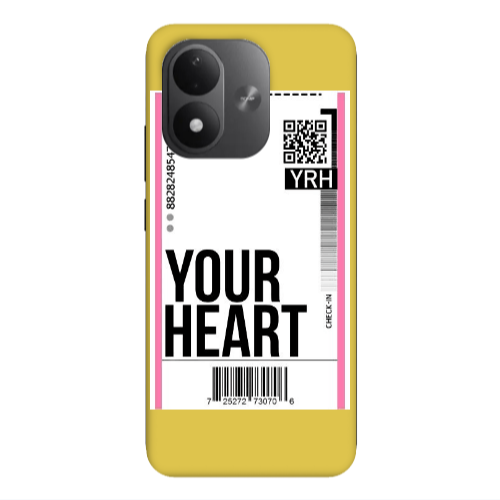 Xiaomi REDMI NOTE 17 4G Your Heart YRH Yellow Colored Silicone TPU Θήκη