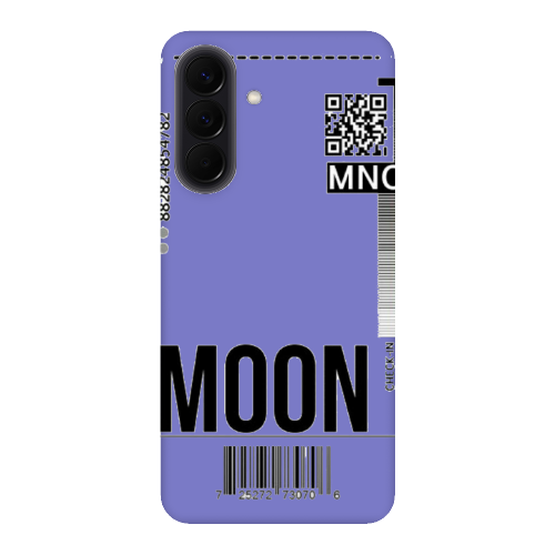 Samsung A57 A ticket to the moon Purple Colored Silicone TPU Θήκη