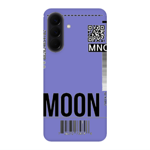 Samsung A37 A ticket to the moon Purple Colored Silicone TPU Θήκη