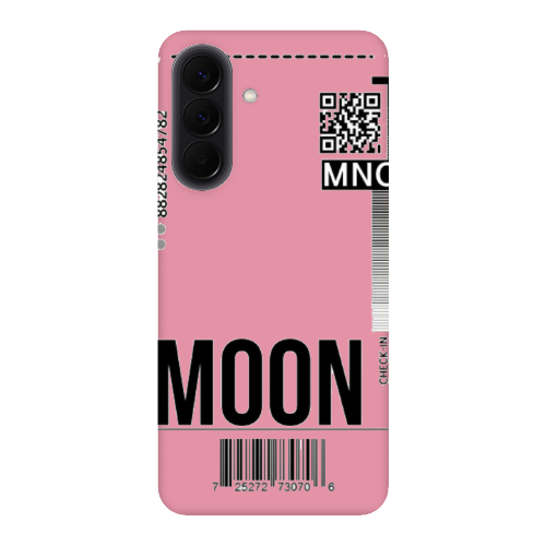 Samsung A37 A ticket to the moon Pink Colored Silicone TPU Θήκη