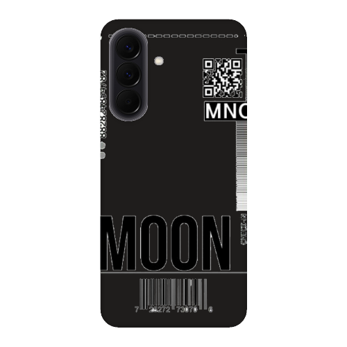 Samsung A37 A ticket to the moon Black Colored Silicone TPU Θήκη