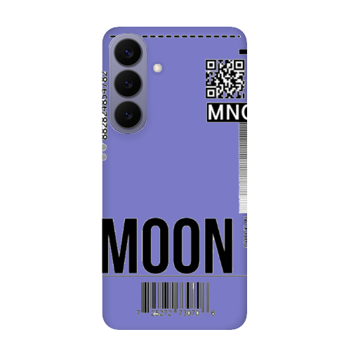 Samsung S26 A ticket to the moon Purple Colored Silicone TPU Θήκη