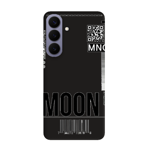 Samsung S26 A ticket to the moon Black Colored Silicone TPU Θήκη