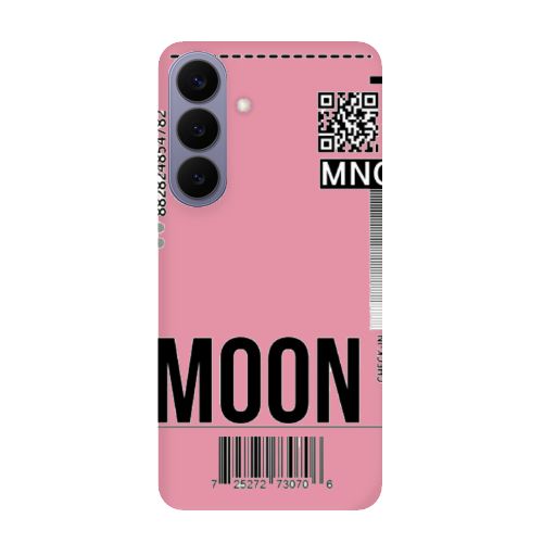 Samsung S26 PLUS A ticket to the moon Pink Colored Silicone TPU Θήκη