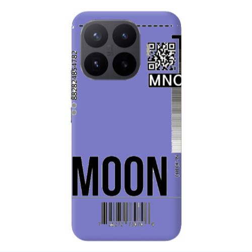 Xiaomi 17T PRO A ticket to the moon Purple Colored Silicone TPU Θήκη