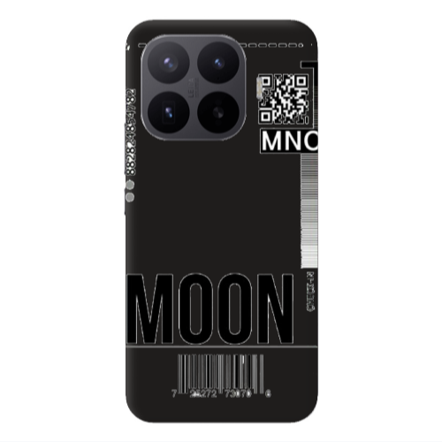 Xiaomi 17T PRO A ticket to the moon Black Colored Silicone TPU Θήκη