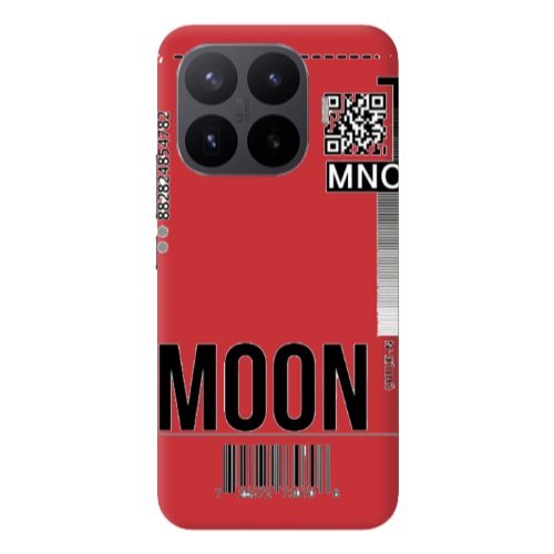 Xiaomi 17T PRO A ticket to the moon Red Colored Silicone TPU Θήκη