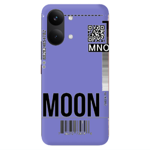 Xiaomi POCO X8 PRO MAX A ticket to the moon Purple Colored Silicone TPU Θήκη