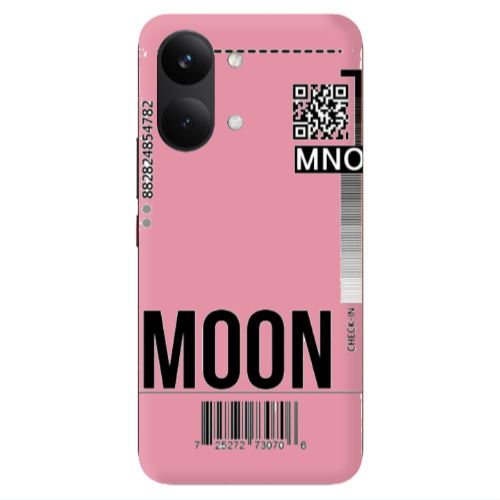 Xiaomi POCO X8 PRO MAX A ticket to the moon Pink Colored Silicone TPU Θήκη