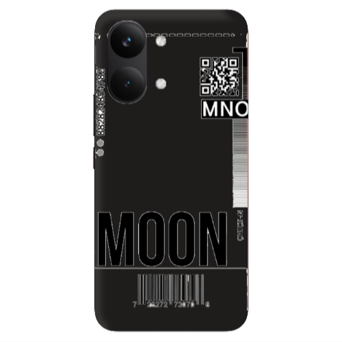 Xiaomi POCO X8 PRO MAX A ticket to the moon Black Colored Silicone TPU Θήκη