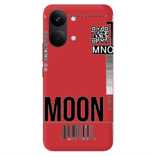 Xiaomi POCO X8 PRO MAX A ticket to the moon Red Colored Silicone TPU Θήκη