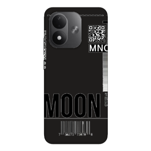 Xiaomi REDMI NOTE 17 4G A ticket to the moon Black Colored Silicone TPU Θήκη
