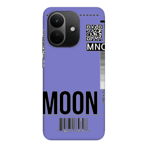 Xiaomi REDMI NOTE 17 PRO MAX A ticket to the moon Purple Colored Silicone TPU Θήκη