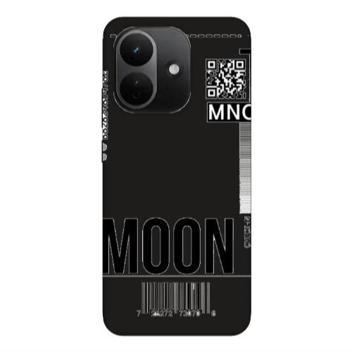 Xiaomi REDMI NOTE 17 PRO MAX A ticket to the moon Black Colored Silicone TPU Θήκη