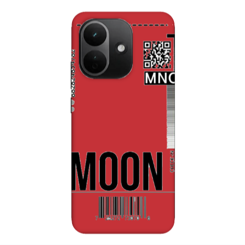 Xiaomi REDMI NOTE 17 PRO MAX A ticket to the moon Red Colored Silicone TPU Θήκη