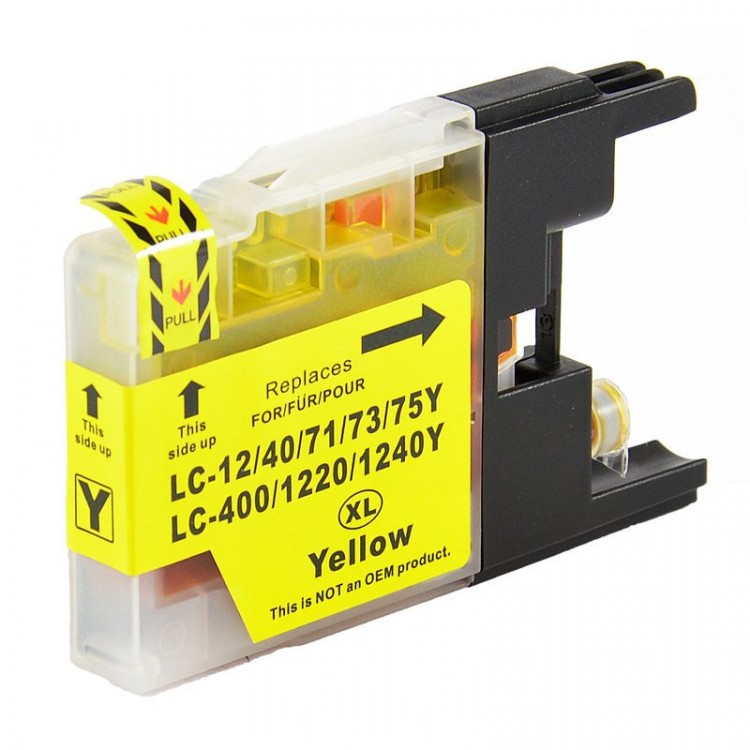 Ink cartridge Yellow replaces Brother LC1240Y
