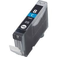 Ink cartridge Cyan replaces Canon 0621B001, CLI8C