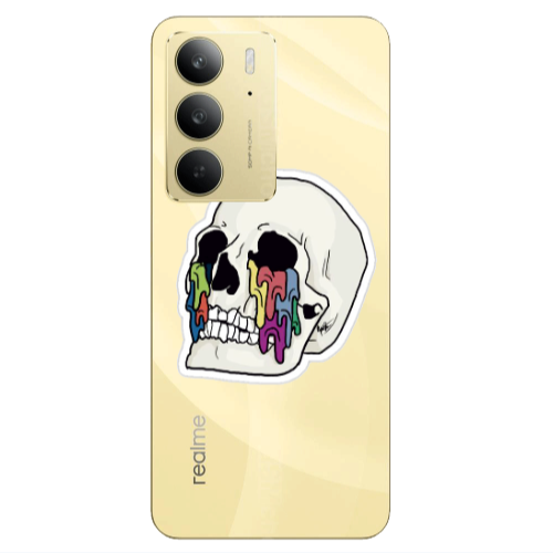 Realme C 75 Skull Transparent Silicone TPU Θήκη