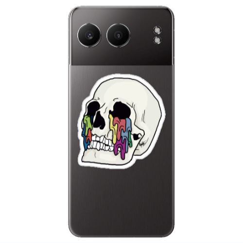 Oneplus Nord 4 Skull Transparent Silicone TPU Θήκη