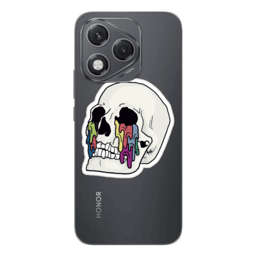 Honor 400 Lite Skull Transparent Silicone TPU Θήκη