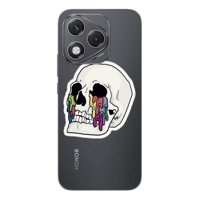 Honor 400 Lite Skull Transparent Silicone TPU Θήκη