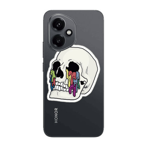 Honor Magic 400 Skull Transparent Silicone TPU Θήκη