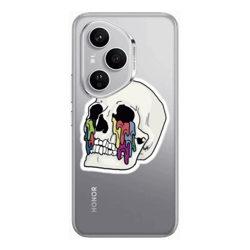 Honor Magic 400 Pro Skull Transparent Silicone TPU Θήκη