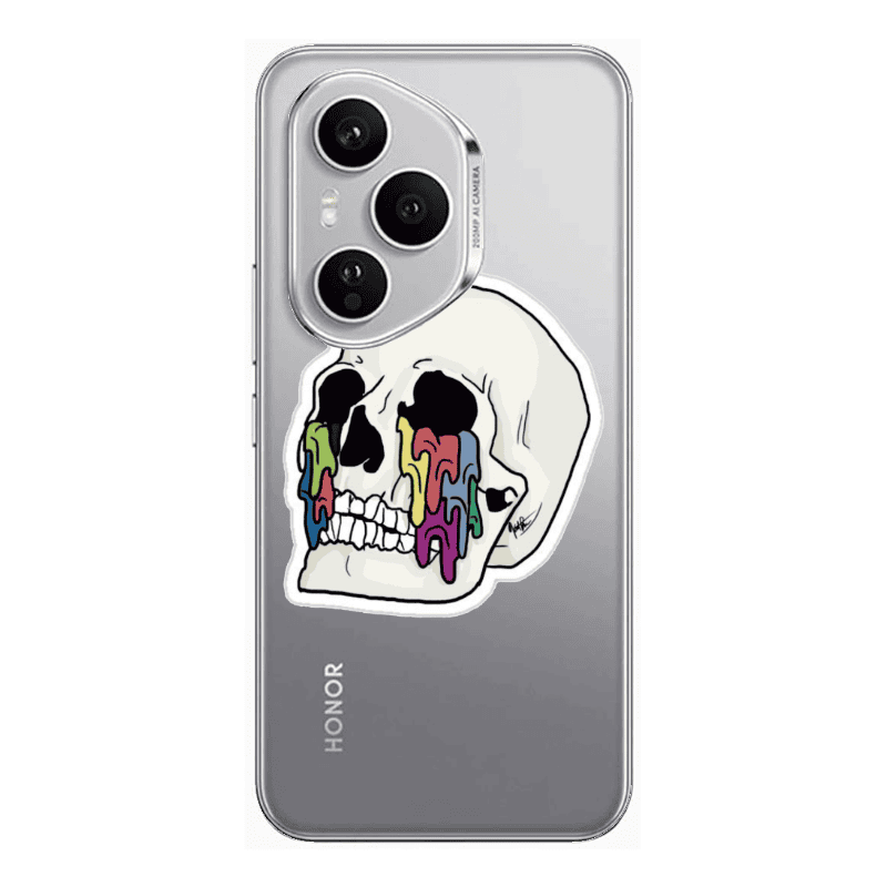 Honor Magic 400 Pro Skull Transparent Silicone TPU Θήκη