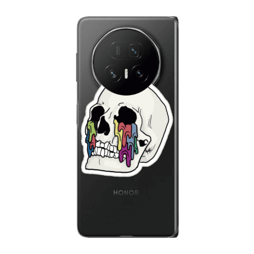 Honor Magic V5 Skull Transparent Silicone TPU Θήκη