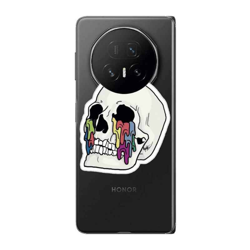 Honor Magic V5 Skull Transparent Silicone TPU Θήκη