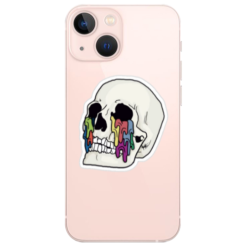 Apple iPhone 13 Skull Transparent Silicone TPU Θήκη