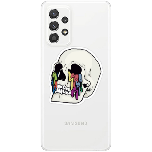 Samsung A52 Skull Transparent Silicone TPU Θήκη