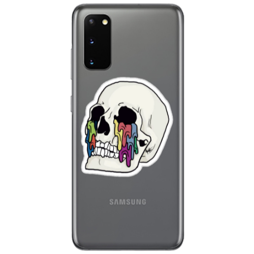 Samsung S20 Skull Transparent Silicone TPU Θήκη