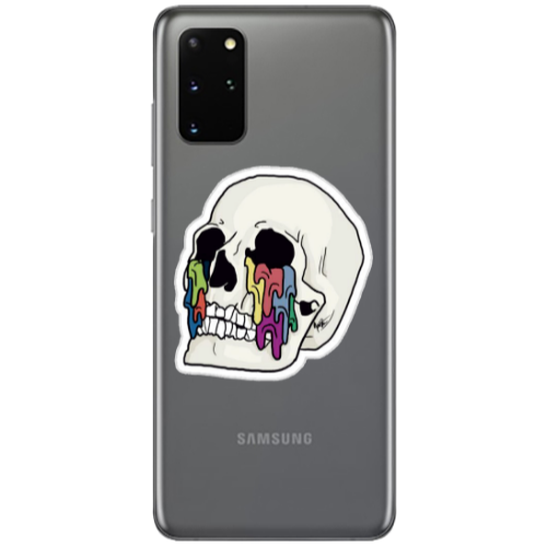 Samsung S20 Plus Skull Transparent Silicone TPU Θήκη
