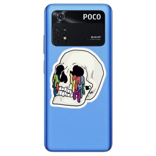 Xiaomi Poco M4 Pro 4G Skull Transparent Silicone TPU Θήκη