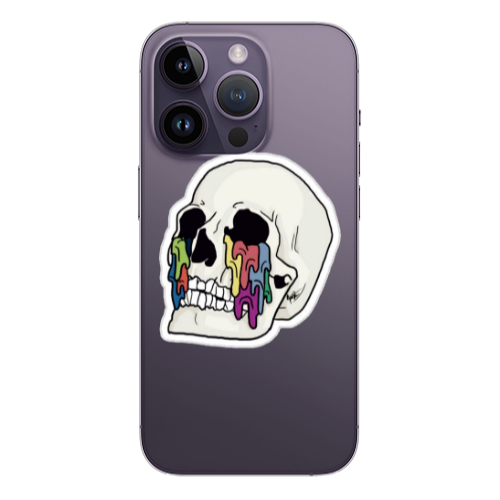 Apple iPhone 14 Pro  Skull Transparent Silicone TPU Θήκη