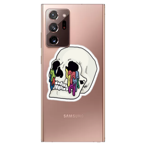 Samsung Note 20 Ultra Skull Transparent Silicone TPU Θήκη