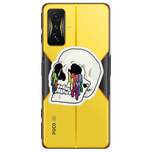 Xiaomi Poco F4 Gt Skull Transparent Silicone TPU Θήκη