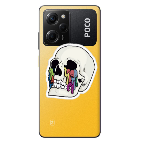Xiaomi Poco X5 Pro Skull Transparent Silicone TPU Θήκη
