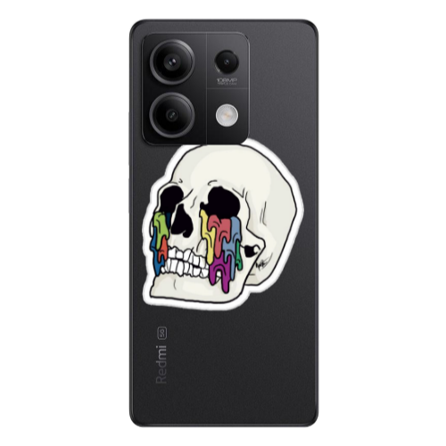 Xiaomi Redmi Note 13 5G Skull Transparent Silicone TPU Θήκη